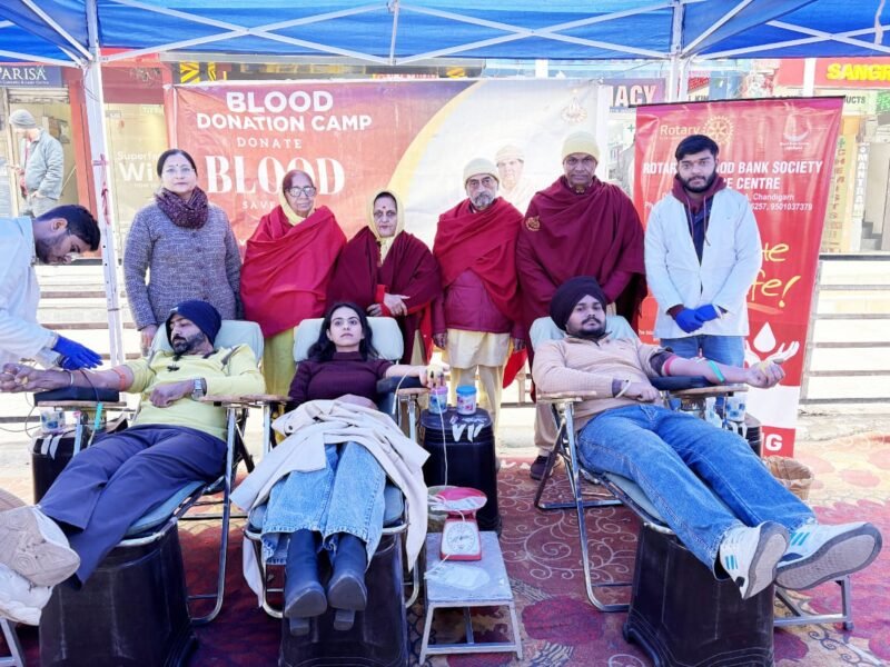 ਮਾਰਕੀਟ ਸੈਕਟਰ 15ਡੀ, ਚੰਡੀਗੜ੍ਹ ਵਿਖੇ 30 ਯੂਨਿਟ ਖੂਨ ਇਕੱਠਾ ਕੀਤਾ ਗਿਆ